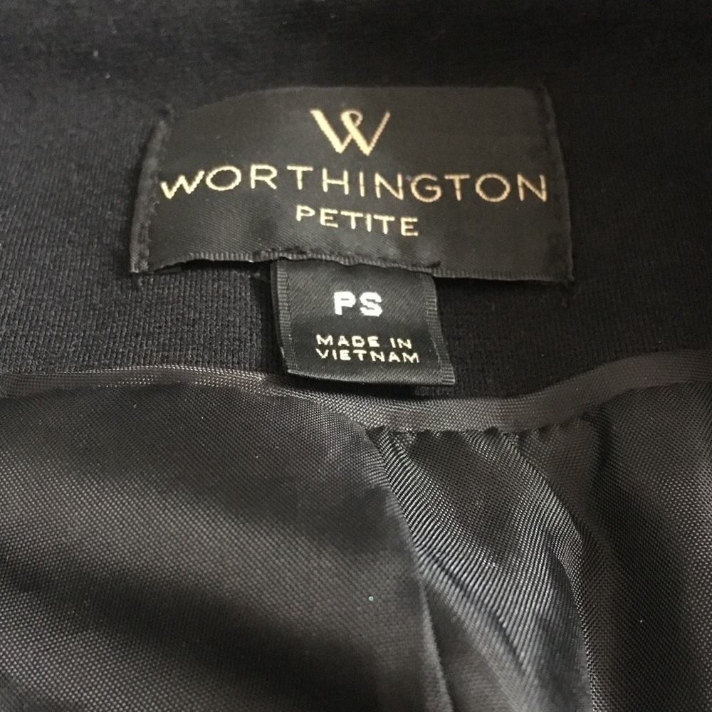 Classy zip up jacket, black w/grey pattern - Picture 4 of 4